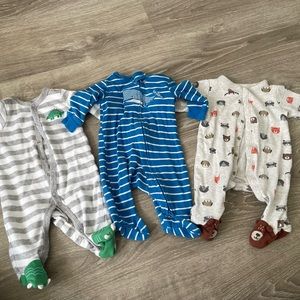 baby sleepers size 3 months pajamas